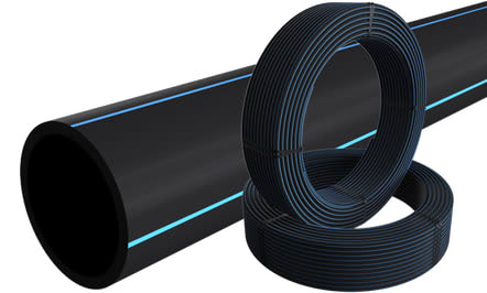 160 PE 100-RC, SDR11/PN16 vannledning, L=6m