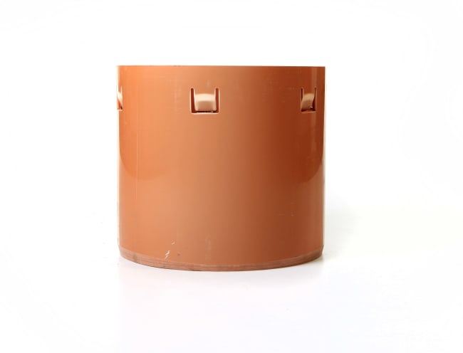 425 PVC teleskoprør L=400, rødbrun