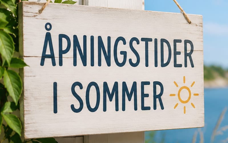 Sommeråpningstider 2026