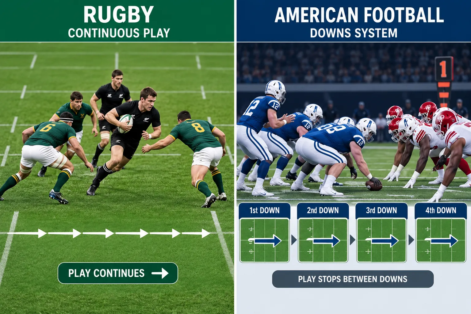Rugby continuous play versus American football downs system.webp Rugby continuous play versus American football downs system.webp