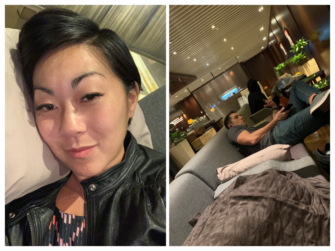 Crashing in the lounge
