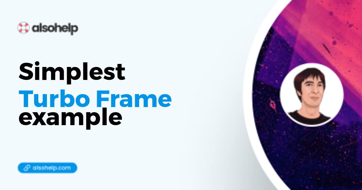 Turbo frame is a powerful feature of Hotwire, here is a quick memo about how to follow conventions in the simplest case. Convention over configuration is powerful, but sometimes it is also a problem when you are not sure anymore about conventions ;) so I plan to release more "simplest *** Hotwire feature".