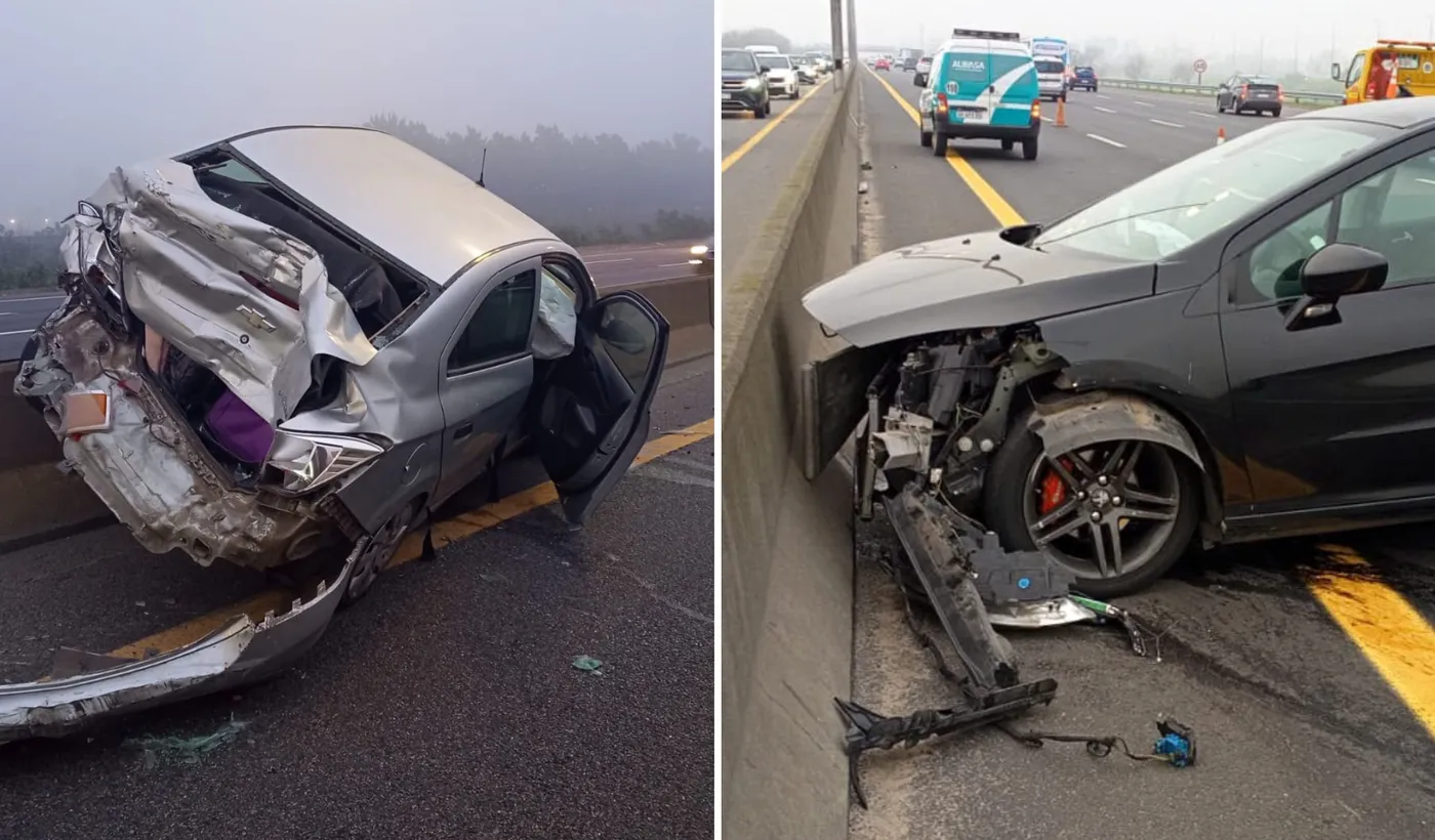 choques en Autopista La Plata-Buenos Aires