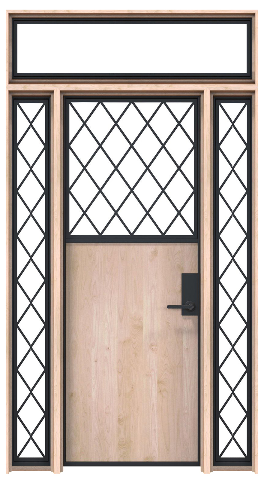 Feed Lot With Sidelights And Transom Window