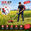 উন্নত মানের GX-35, 4-স্ট্রোক ব্যাকপ্যাক ধান, গম, পাঠ ও ঘাস কাটার মেশিন