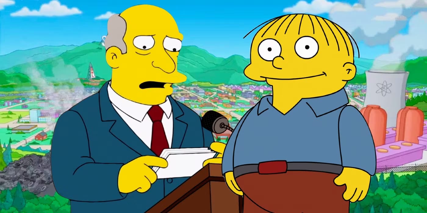 Superintendent Chalmers and Ralph Wiggum from The Simpsons