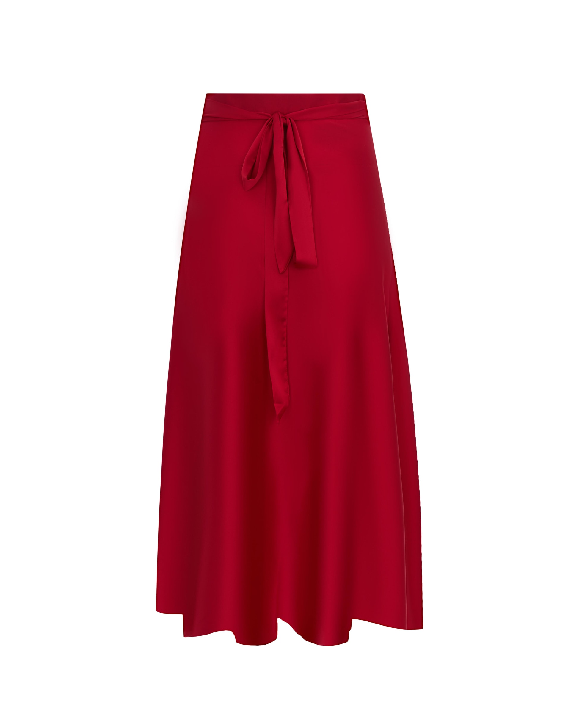 Satin skirt – red — photo 5