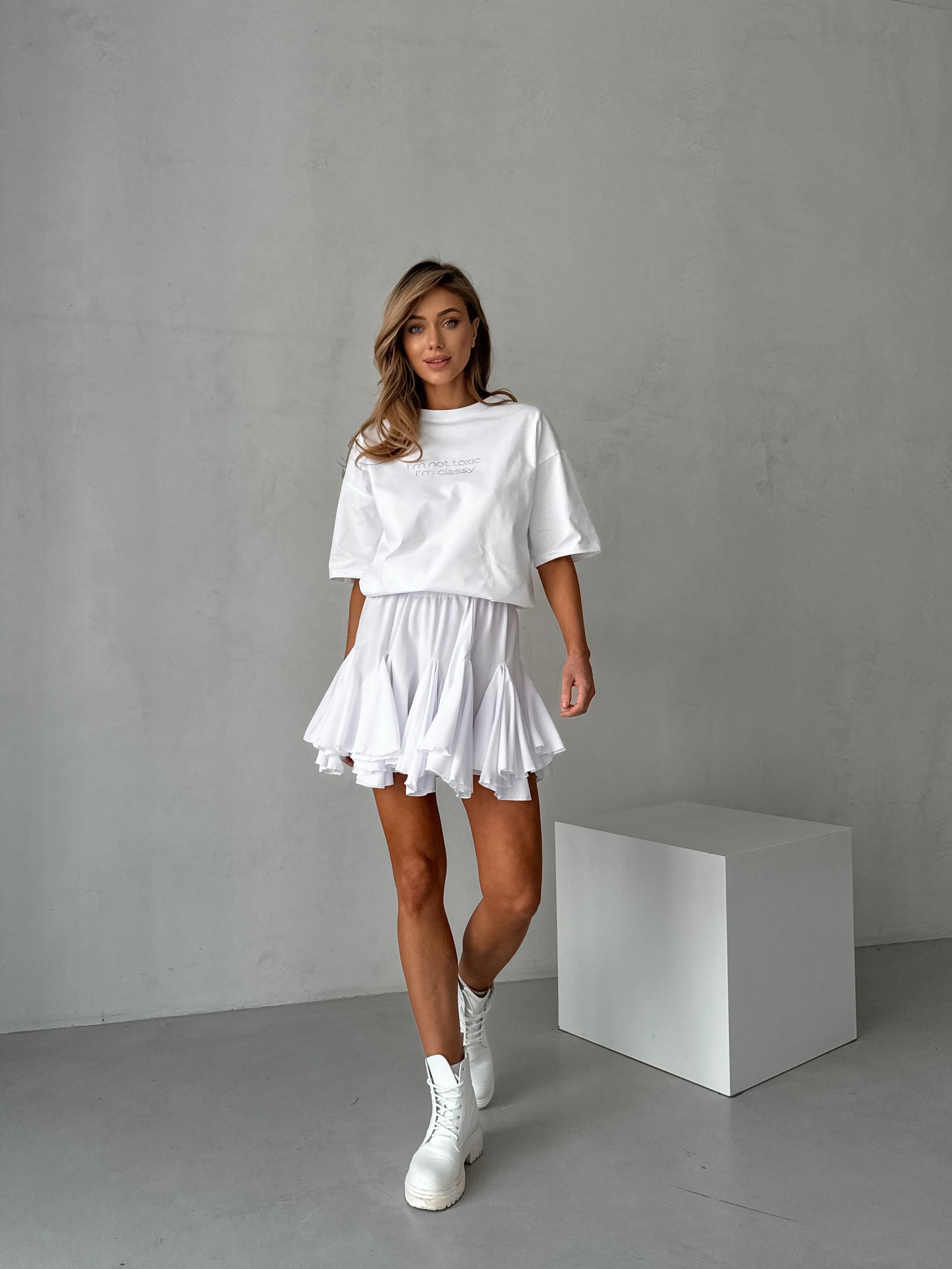 Gored mini skirt — photo 4