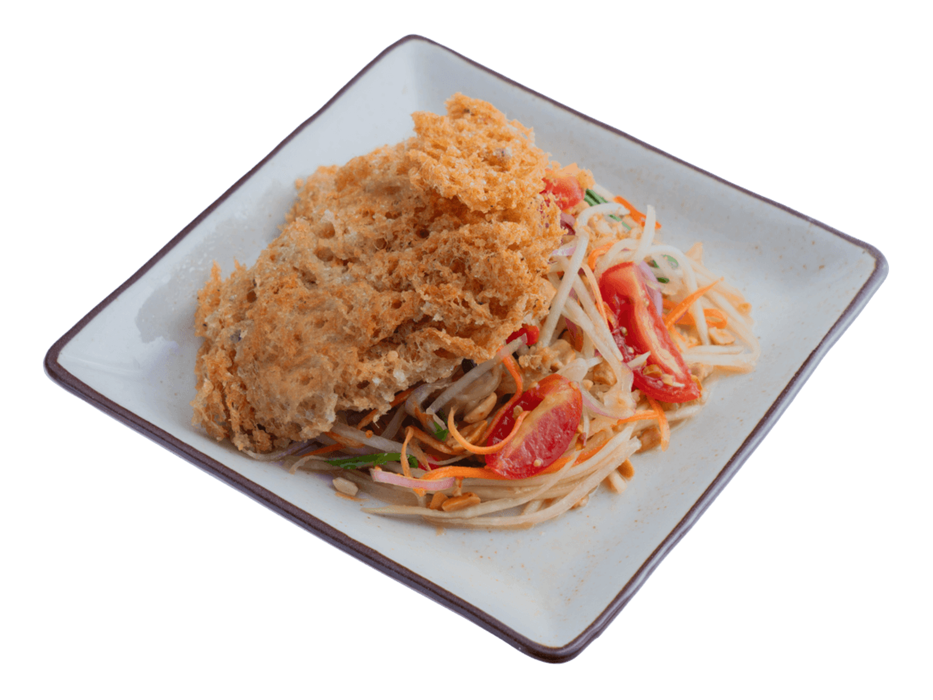 Gỏi Đu Đủ Cá Trê Chiên Giòn — Thai Siam Kitchen