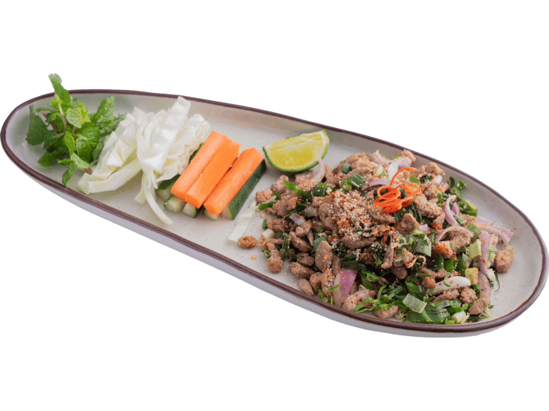 Vịt Băm Trộn Gạo Rang — Thai Siam Kitchen