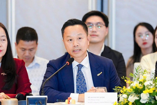 阮德琼先生在论坛上分享了将优质泰国美食和品牌带给越南消费者的愿景。