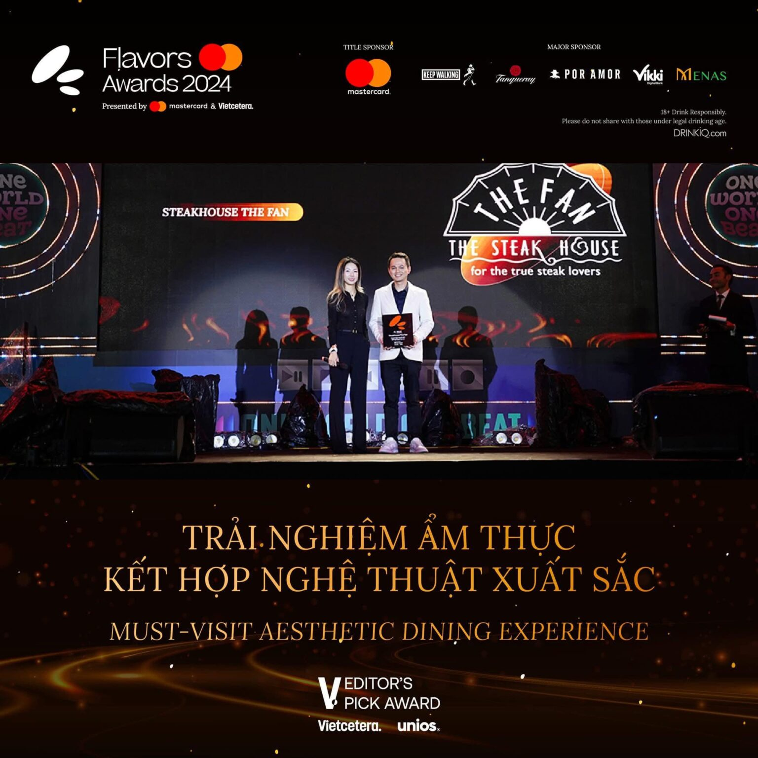 Flavors Awards 2024 – 必访美学用餐体验，标志着 The Fan 餐饮与艺术的交汇。