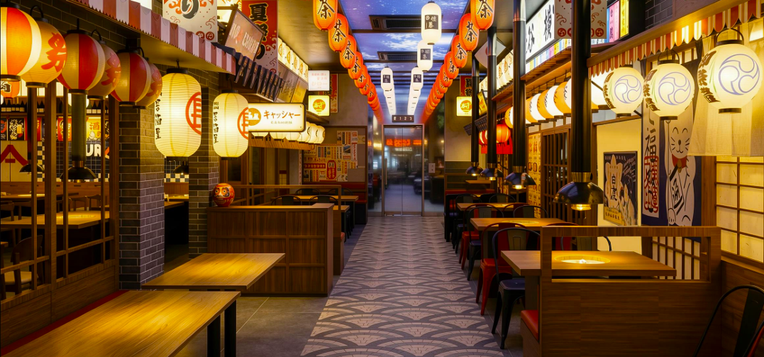 Bước vào Hura Izakaya, thực khách như được đưa đến một con phố ăn uống đông đúc của Shibuya – Tokyo