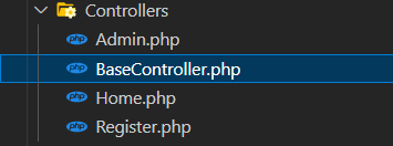 Controllers in Codeigniter user login and registration project