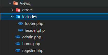 Views files in CodeIgniter Login and Registration project