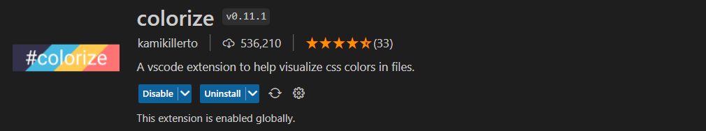 Colorize - Highlight your CSS colors in a more visual way