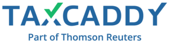 logo: TaxCaddy, part of Thomson Reuters