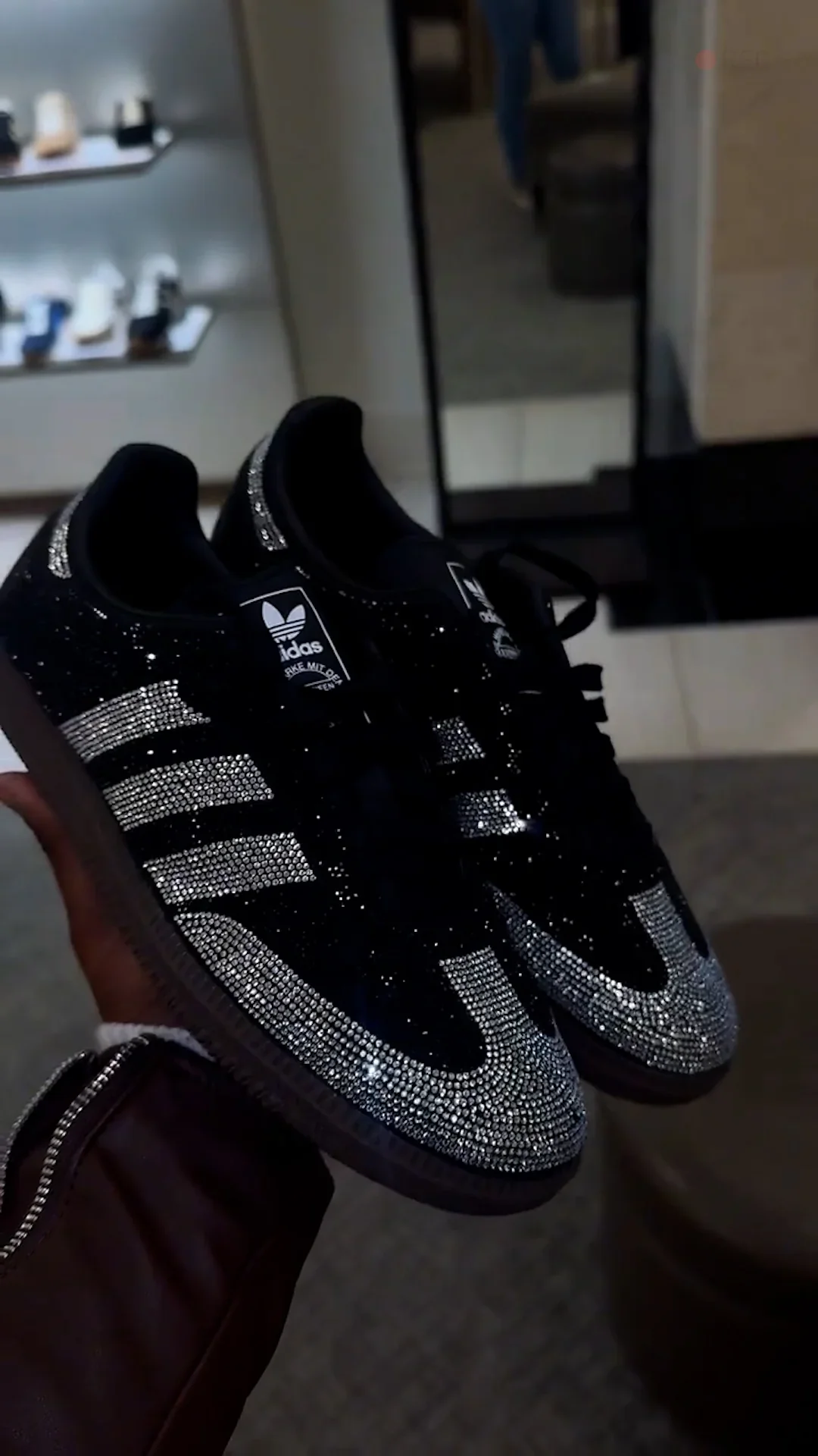 Adidas Samba OG preto strass