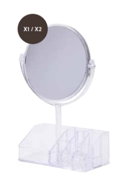 JJDK BS SPEIL STÅ +MAKE up display hvit x1/x2 10046