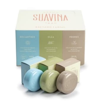 SUAVINA Lip Balm Krukke -disp Solsikke, Oliven & Mandel - a 24