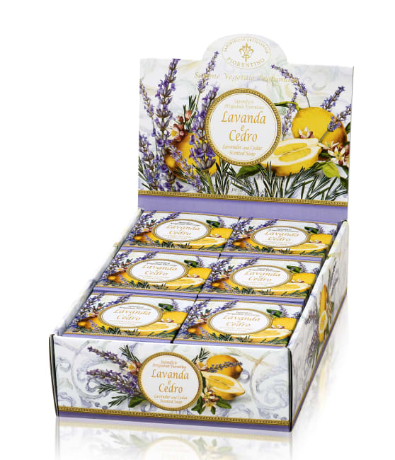 FIORENTINO 100gr Lav/Cedar Displ a 12stk