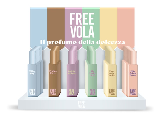 FREEVOLA Display 12 ml – 5 varianter + testere