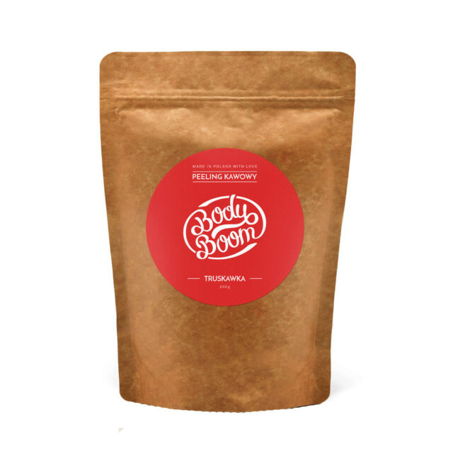 BodyBoom Coffee Scrub - Strawberry (red)