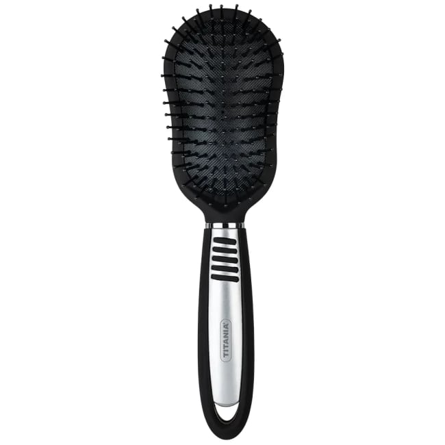 TIT Hårbørste 1362 9 rad, black-silver