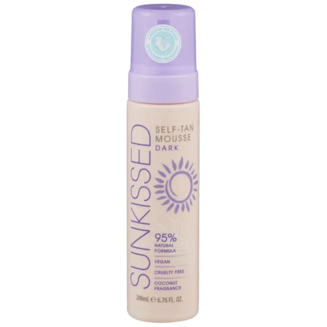 Sunkissed Self Tan Mousse Dark 200ml 95 Perce