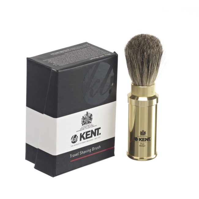 KENT Shaving Brush Travel, Bronze, Shave TR4