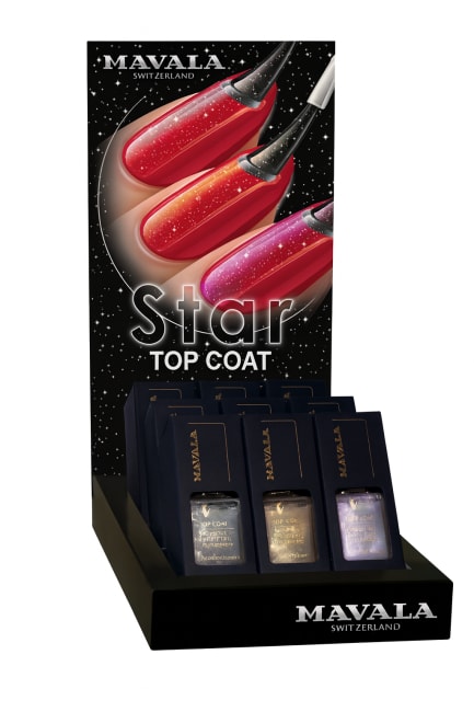 MAVALA Top Coat STAR Glitter disp. 9 stk