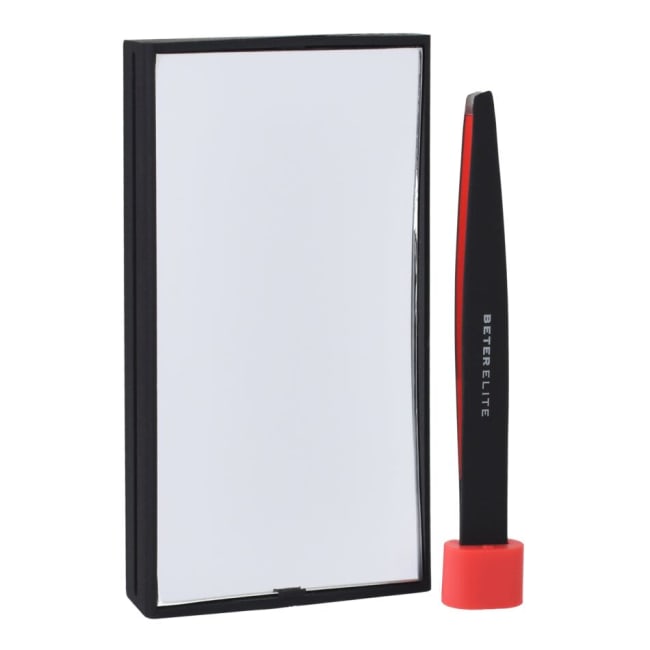 BETER 10x Mirror with Built-in Tweezers