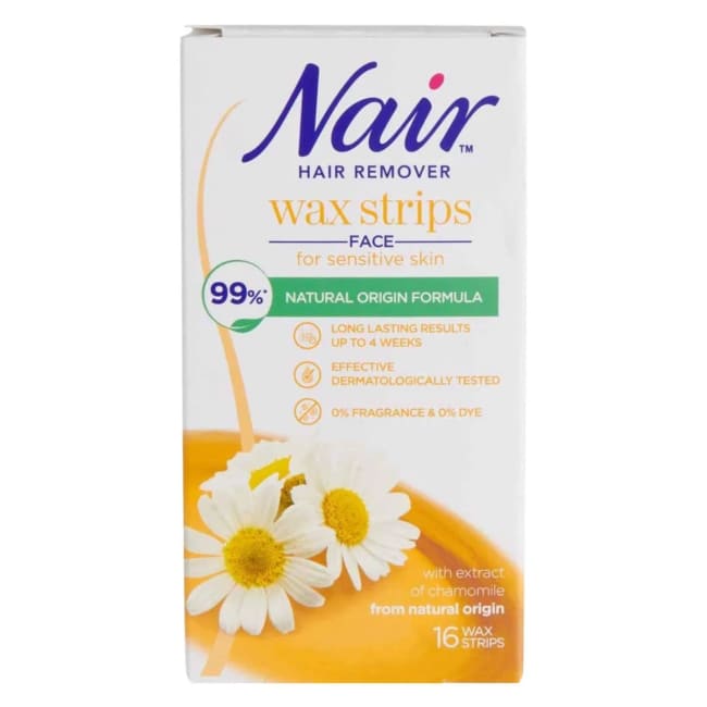 Nair Facial Wax Strips 16'S