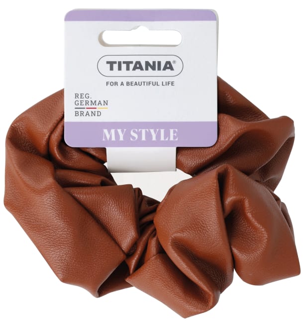 TIT 8129 Scrunchie Leather Brown  S26