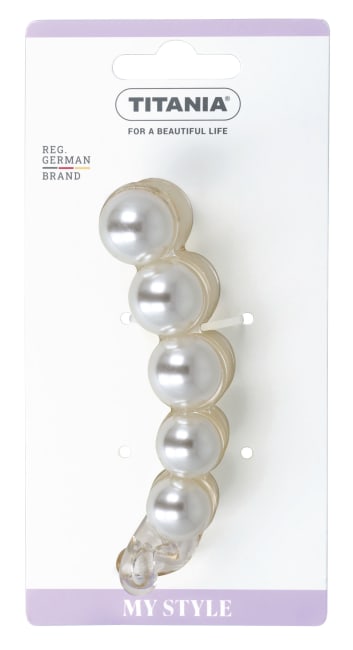 TIT 8223 Banan klemme med perler S26