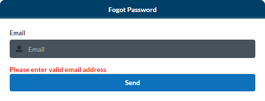 Forgot password