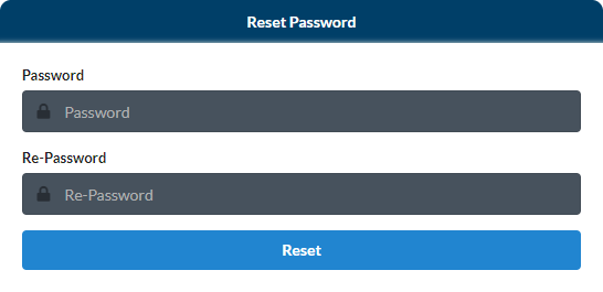 Reset password