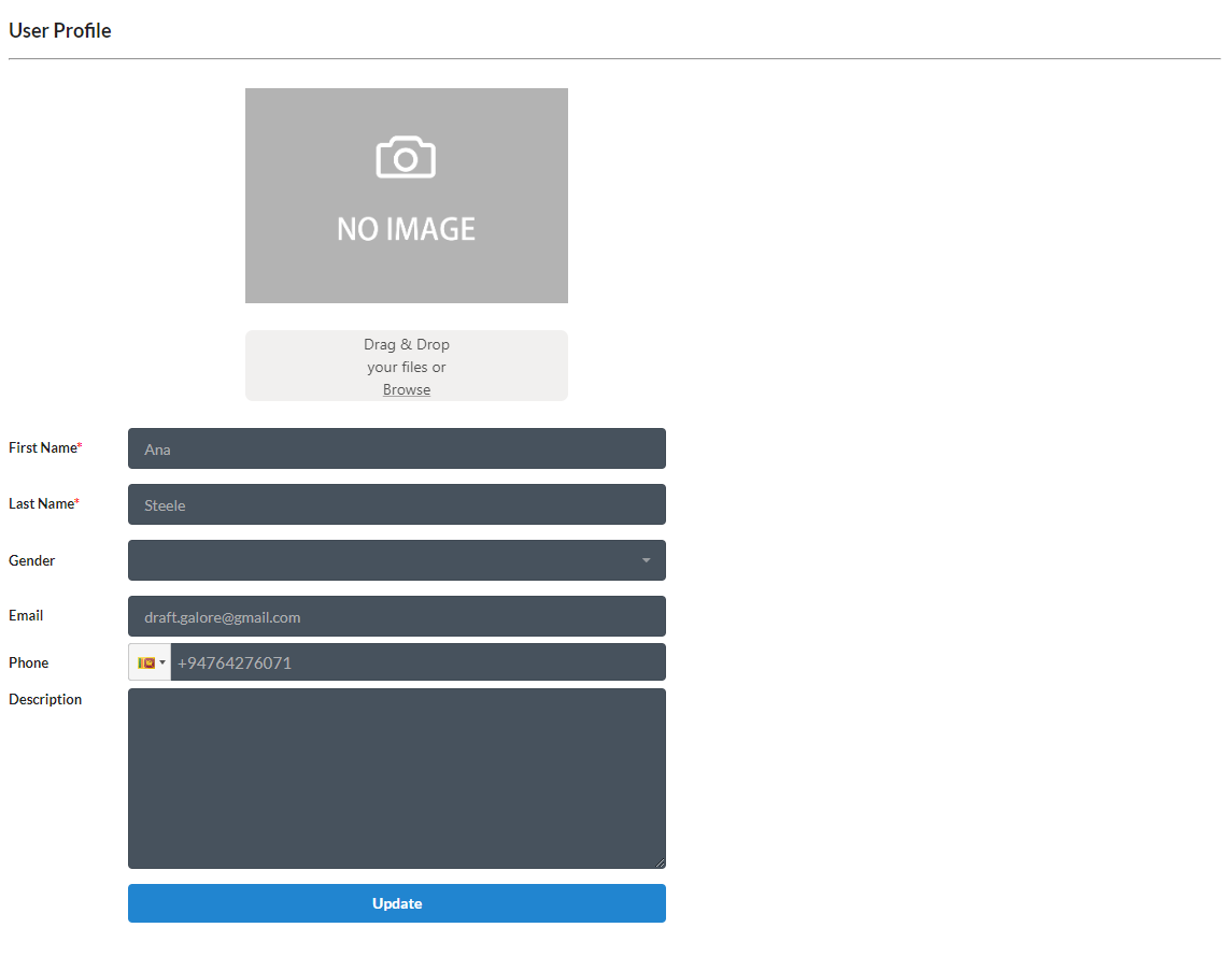 profile form