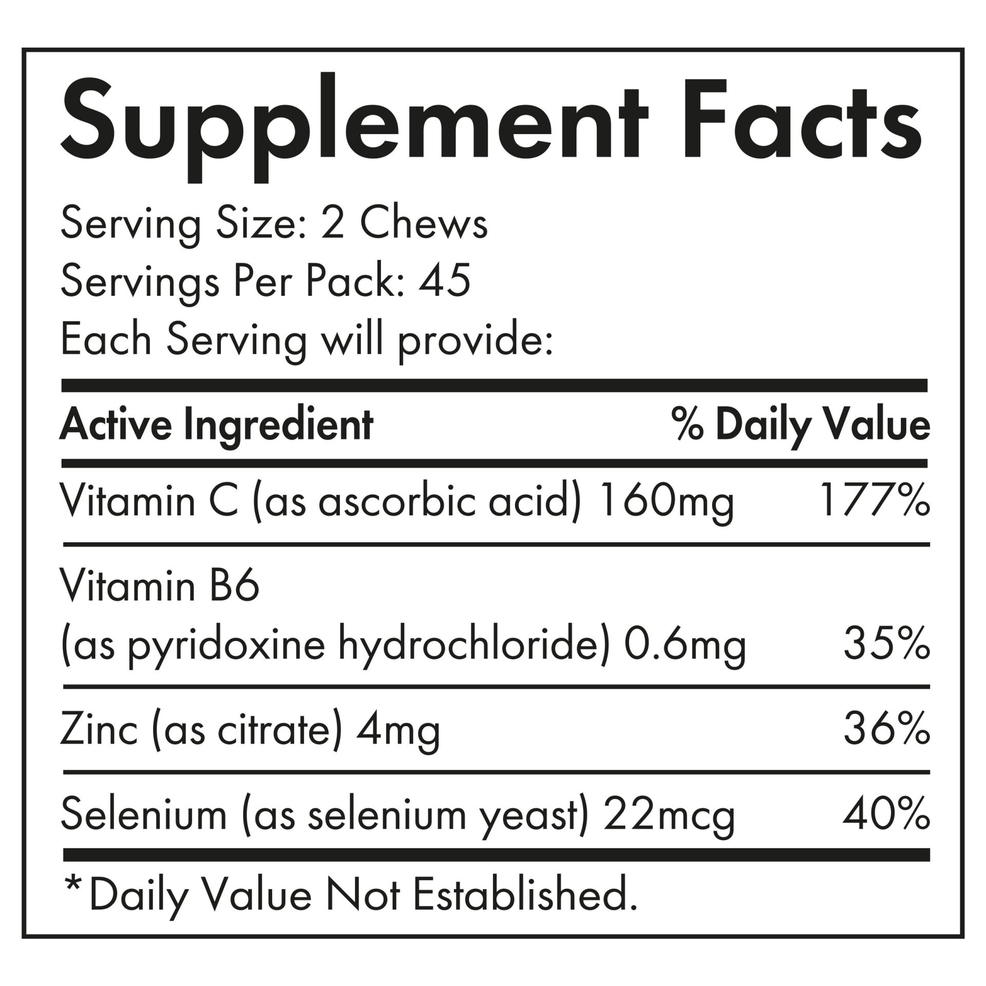 Goody two chews immune defense US supplement 62619