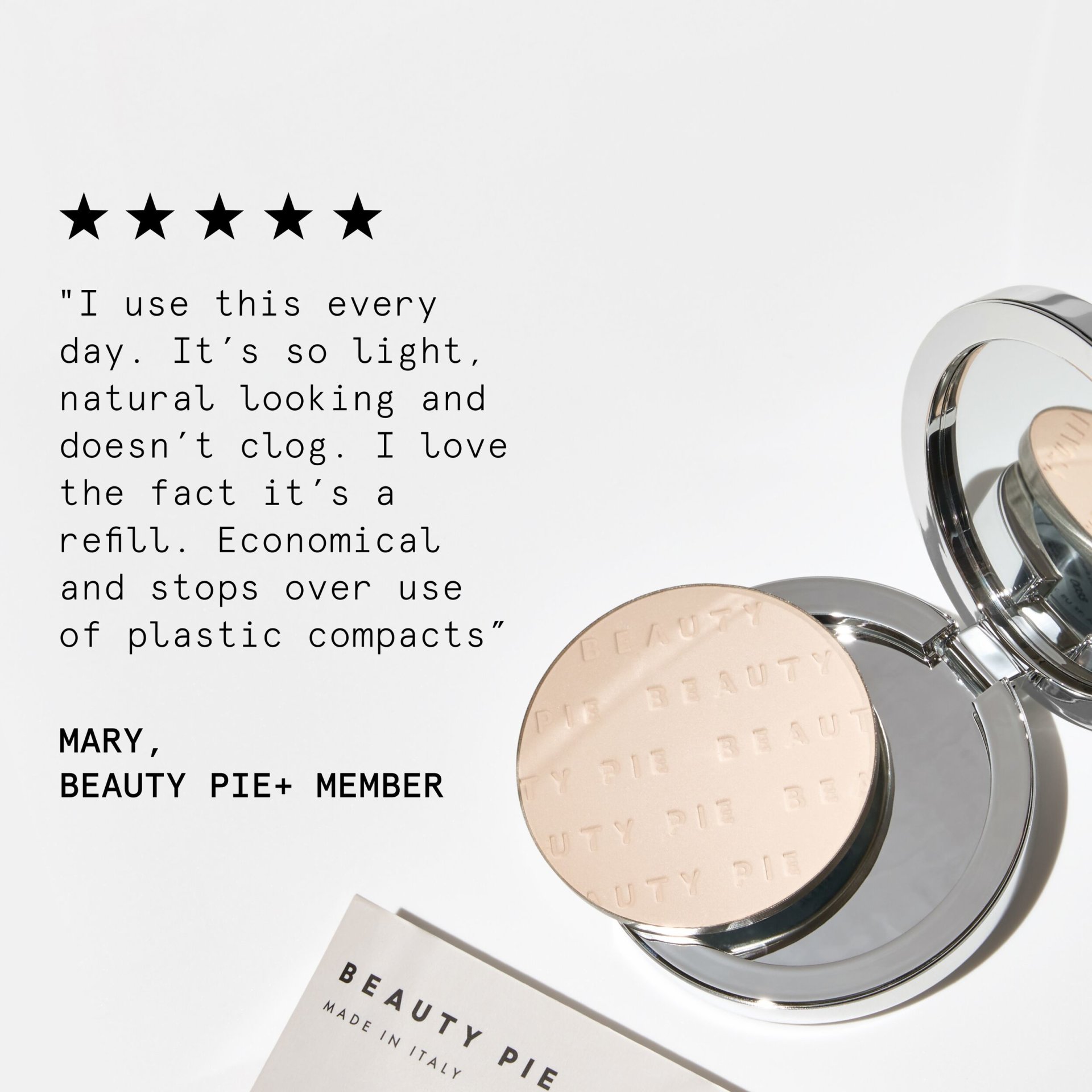 REFILLABLE ONE POWDER WONDER MATTE CASE