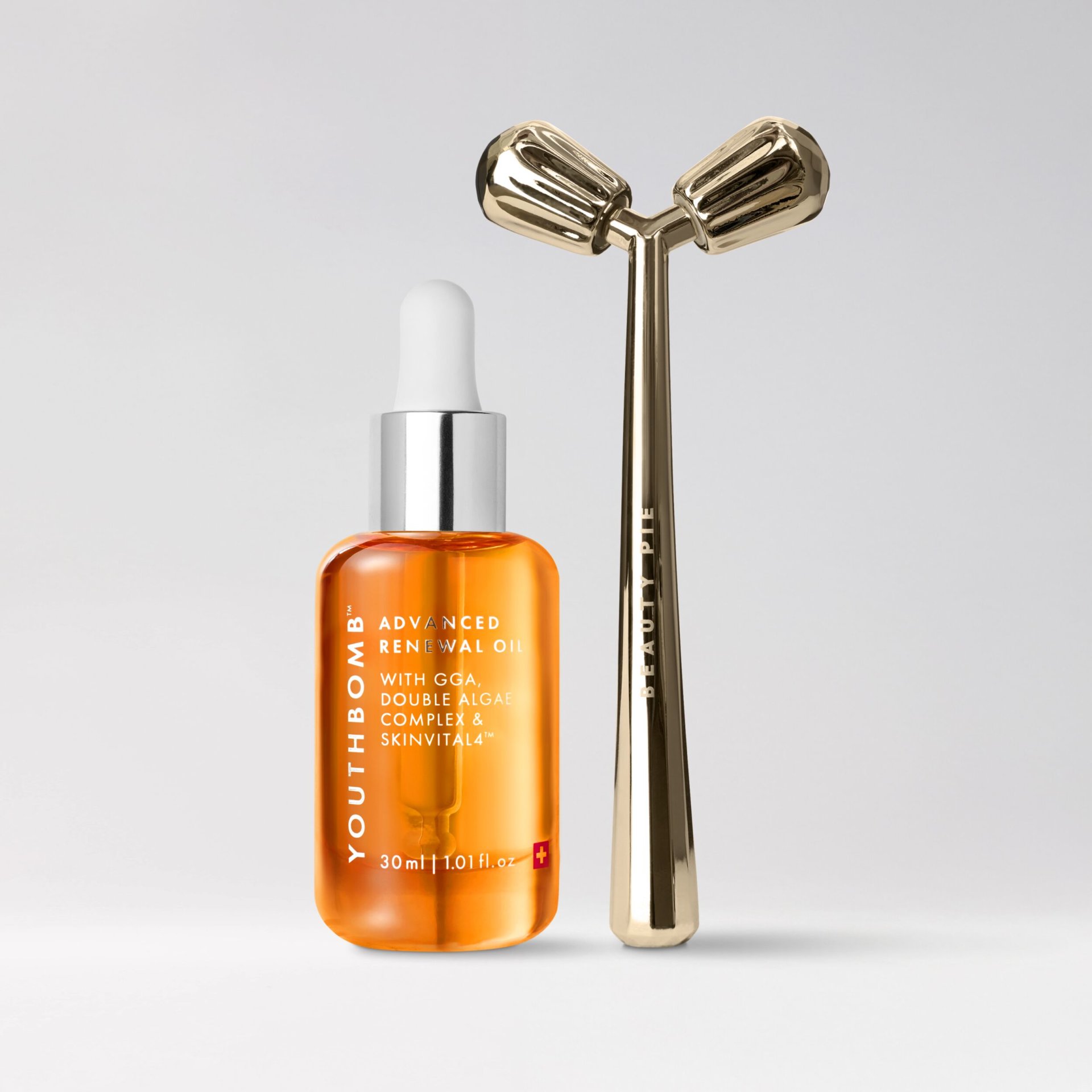 Youthbomb Premium Launch
PDP Assets
ADVANCED RENEWAL OIL AND FACIAL ROLLER KIT