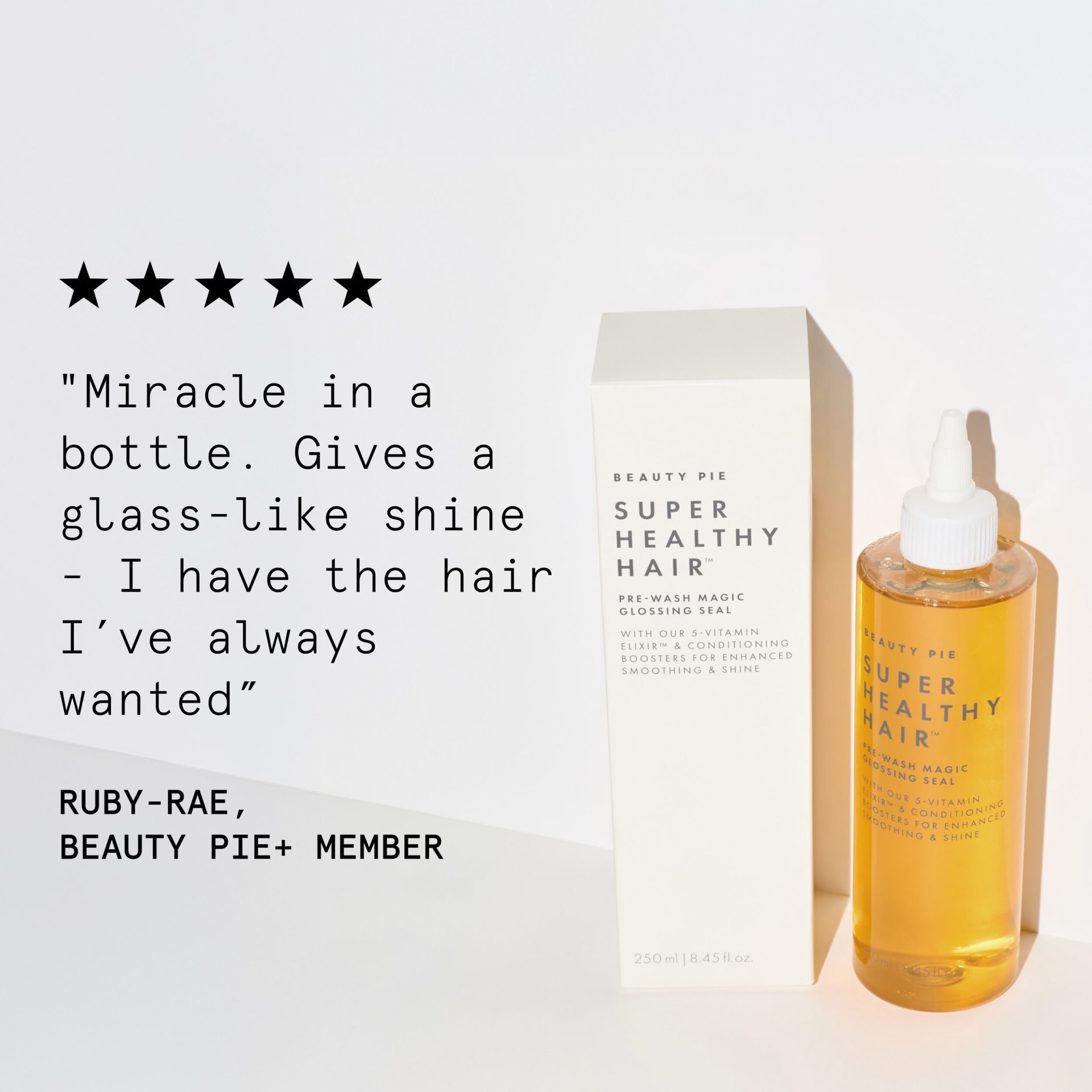 Super Healthy Hair - Pre-wash Magic Glossing Seal PDP