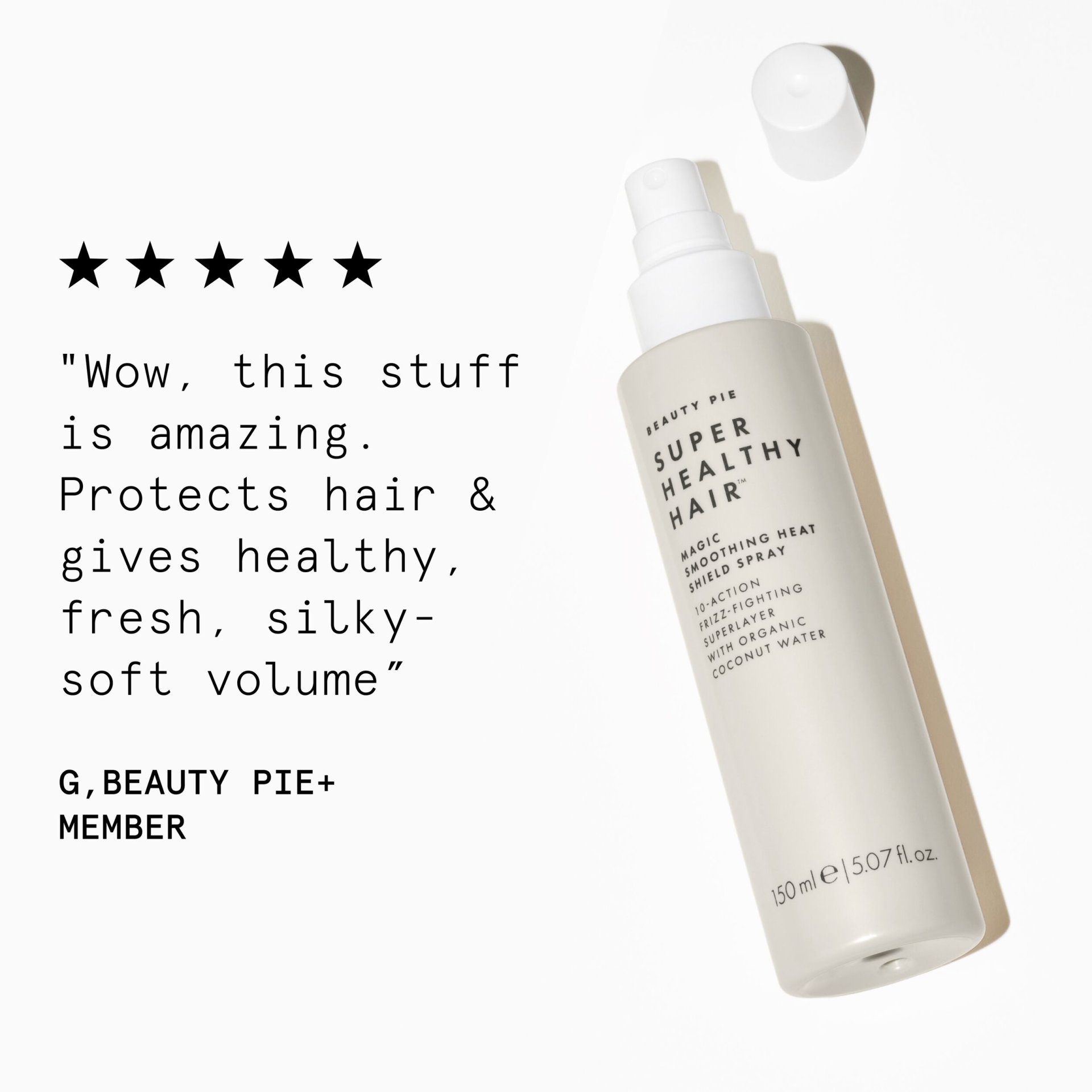 Super Healthy Hair - Smoothing Heat Shield Spray