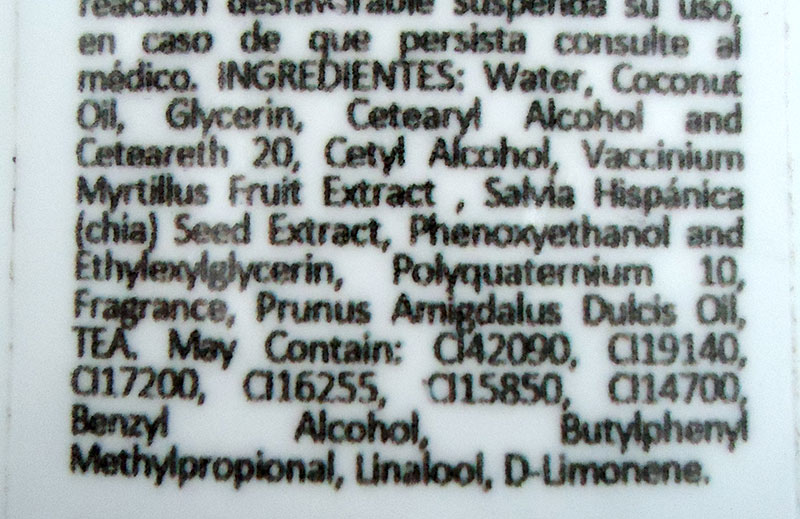 ingredientes crema corporal arandanos frenzzi