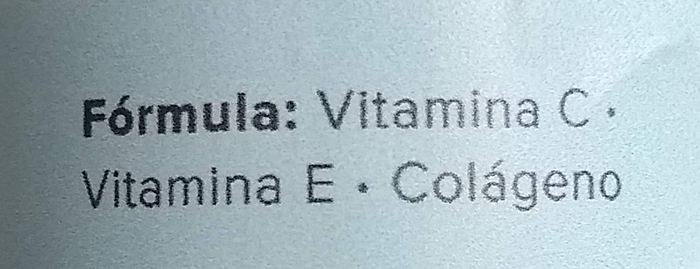 Ingredientes del serum vitamina C de Natural Skin