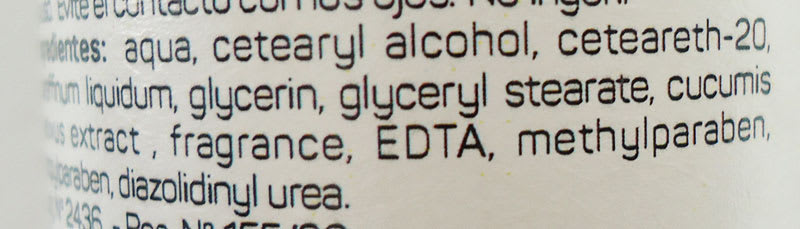 Ingredientes de Emulsión de limpieza de Collage 2