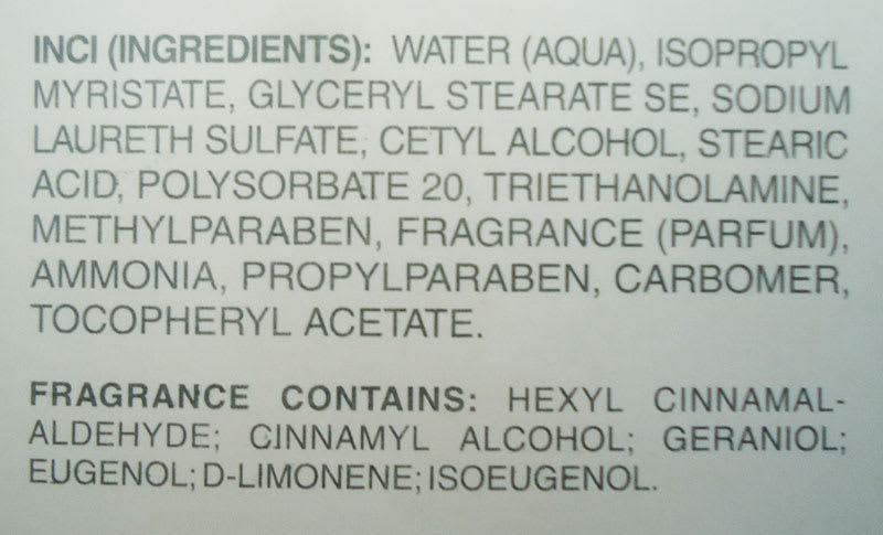 Ingredientes de Emulsión de limpieza de Exel