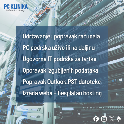 Fotografije - PC Klinika Zagreb usluga - Popravak Računala