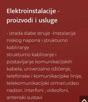 Fotografije - Victus Attinianum d.o.o. usluga - Elektroinstalacije