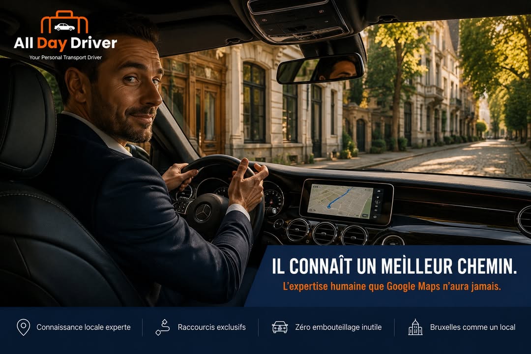 Nos chauffeurs connaissent Bruxelles mieux que Google Maps